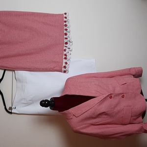 3 Piece New York and Company Jacket and 2 Skirts. Jacket and white skirt new.